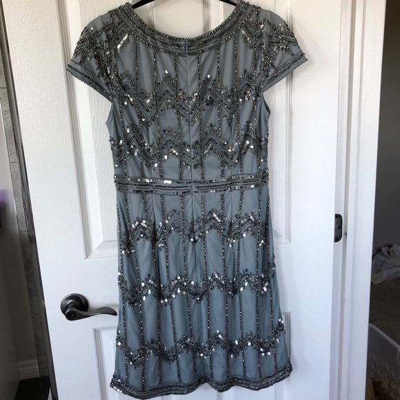 Adrianna Papell Beaded Mini Dress - Picture 2 of 11